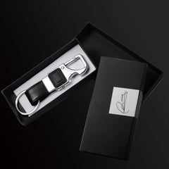 Men Leather Key Chain Car Key Ring LED Bottle Opener Multifunctional Tool Y16