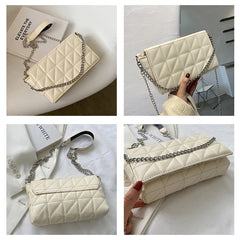 Qiaoduo Plaid Crossbody Bag Chain Strap Shoulder Bag Handbags Purses