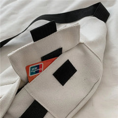 Qiaoduo Canvas Waist Bag Women Fanny Pack Shoulder Bag