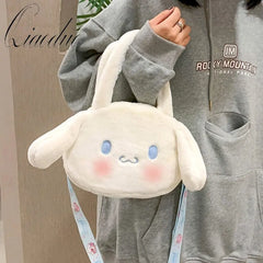 Qiaoduo Big-eared Dog Shoulder Bag Cartoon Doll Large Capacity Plush Bag