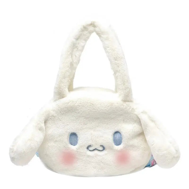 Qiaoduo Big-eared Dog Shoulder Bag Cartoon Doll Large Capacity Plush Bag