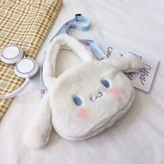 Qiaoduo Big-eared Dog Shoulder Bag Cartoon Doll Large Capacity Plush Bag