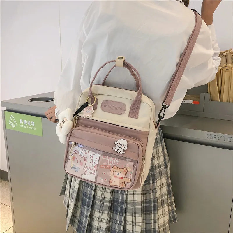 Qiaoduo Mini Backpacks Women Casual Waterproof Nylon Small Shoulder Bags
