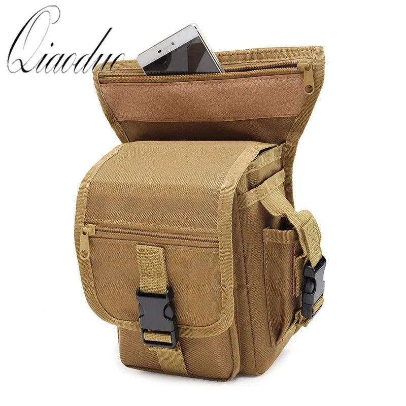Men Tactical Thigh Bag Utility Waist Pack Hiking Motorcycle Leg Bag