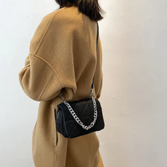 Qiaoduo Mini Shoulder Bag Nylon Crossbody Satchel Chain Clutches