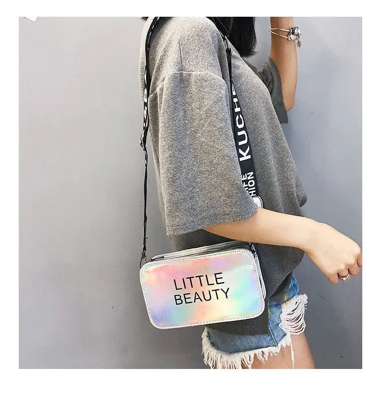 Qiaoduo Mini Women Laser Crossbody Bag PVC Jelly Small Shoulder Bag