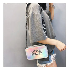 Qiaoduo Mini Women Laser Crossbody Bag PVC Jelly Small Shoulder Bag