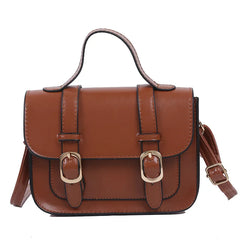 Qiaoduo Retro Winter Shoulder Bag Women Flap Lock Crossbody