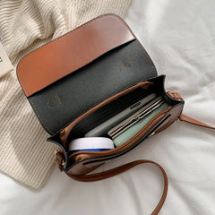 Qiaoduo Retro Winter Shoulder Bag Women Flap Lock Crossbody
