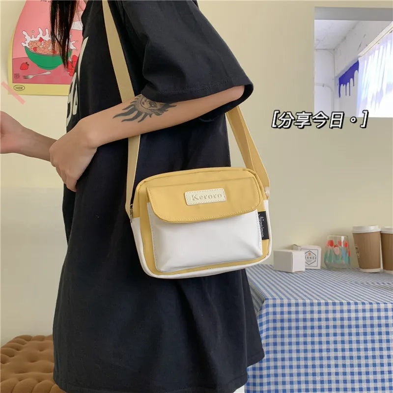 Qiaoduo Small Bag Women Summer Style Canvas Bag Girls Casual Square Bag