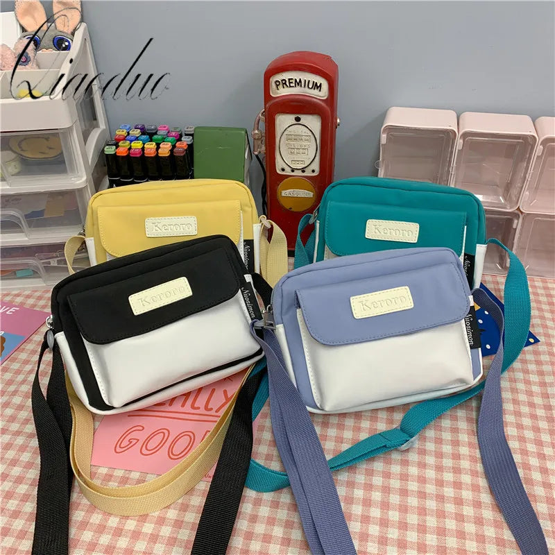 Qiaoduo Small Bag Women Summer Style Canvas Bag Girls Casual Square Bag