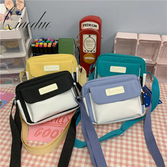 Qiaoduo Small Bag Women Summer Style Canvas Bag Girls Casual Square Bag