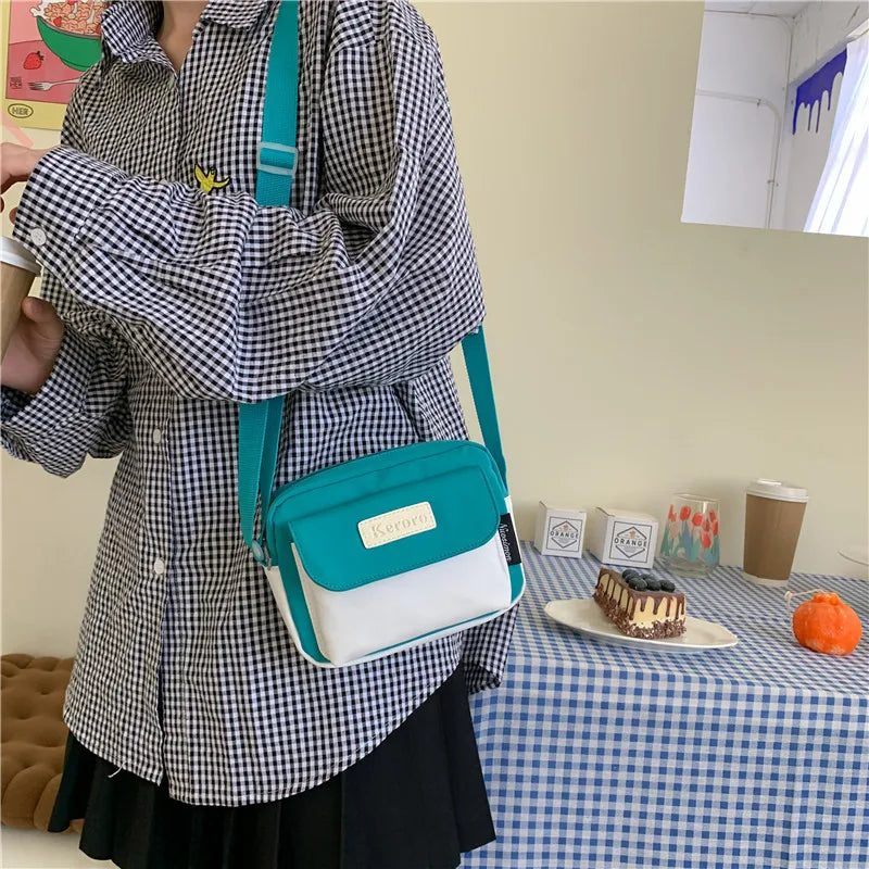 Qiaoduo Small Bag Women Summer Style Canvas Bag Girls Casual Square Bag