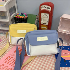 Qiaoduo Small Bag Women Summer Style Canvas Bag Girls Casual Square Bag