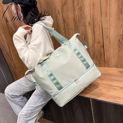 Qiaoduo Travel Bag Women Tote Handbag Waterproof Shoulder Bag