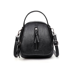 Qiaoduo Vintage PU Leather Shoulder Bag Large Capacity Crossbody Tote