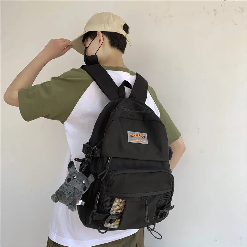 Qiaoduo Waterproof Nylon Women Backpack for Teenage Girl