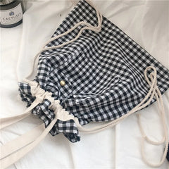 Qiaoduo Women Shoulder Bag Drawstring Crossbody Handbag Casual Girls Student Bag