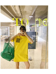 Qiaoduo Ins Wind Mesh Shoulder Bag Lightweight Shopping Beach Bag