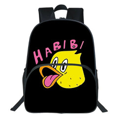 Quackity Backpack Boy Girl School Bags Teen Travel Bag Students Casual Rucksack