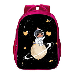 Quackity School Bag Backpack 16 Inches Boy Girl Teens Storage Travel Bags