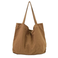 Canvas Handbag Foldable High Capacity Women's Handbags Shoulder Bags