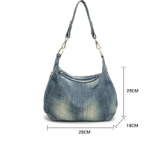 Canvas Ladies Travel Bags Casual Denim Crossbody Bag