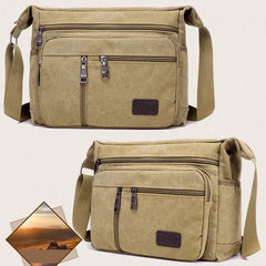 Canvas Male Casual Shoulder Messenger Bag Tablet Tote Satchel