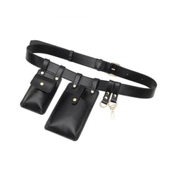 Women Leather Waist Pack Crossbody Bag Phone Pouch Chest Bags