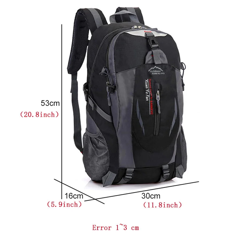 Nylon Waterproof Travel Backpacks Men Climbing Travel Bags Hiking