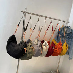 Nylon Shoulder Bag Dumpling Tote Female Crossbody High Capacity Handbag
