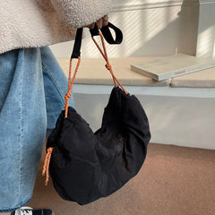 Nylon Shoulder Bag Dumpling Tote Female Crossbody High Capacity Handbag