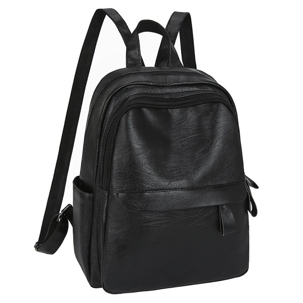 PU Backpack Large Capacity Teen School Bags Waterproof Rucksack Travel