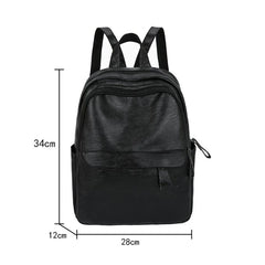 PU Backpack Large Capacity Teen School Bags Waterproof Rucksack Travel