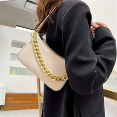 Small Shoulder Bags for Women with Chain Handbags Underarm Bag