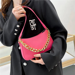 Small Shoulder Bags for Women with Chain Handbags Underarm Bag