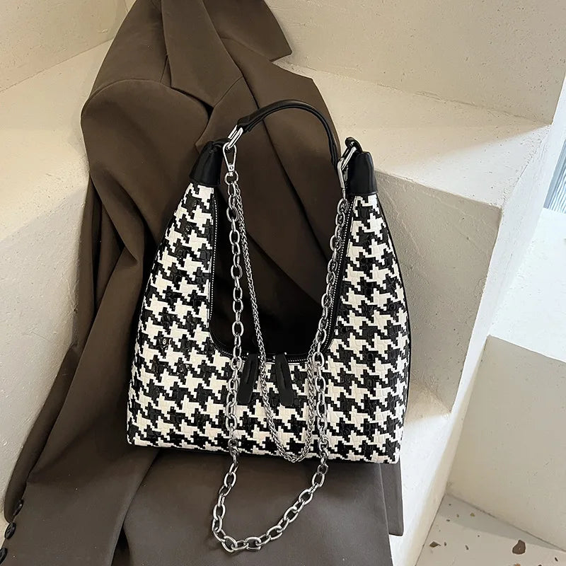 PU Leather Underarm Pack Woman Handbag Female Shoulder Bag
