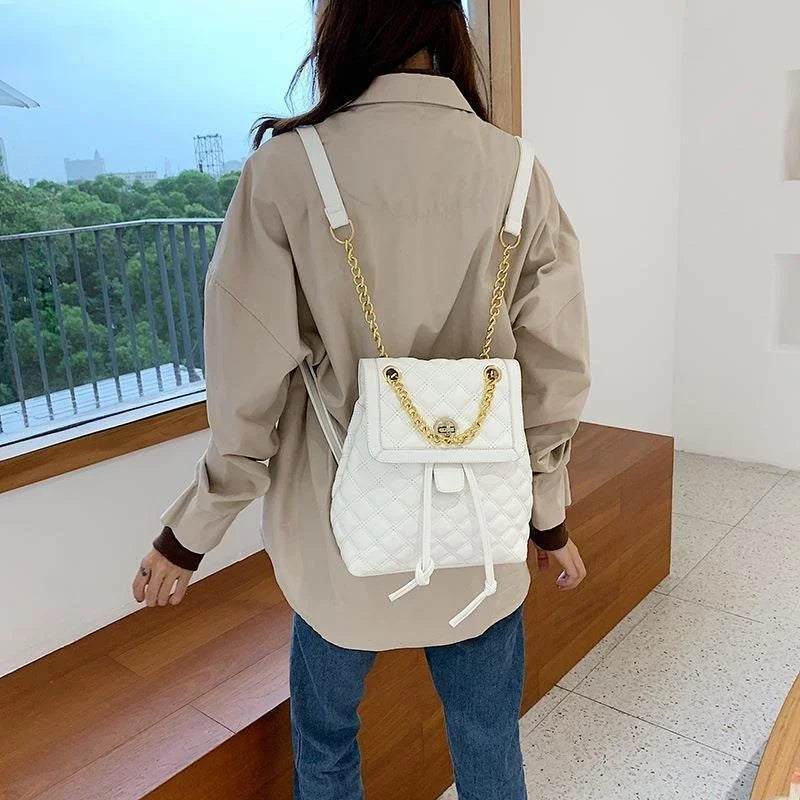 PU Leather Backpack Bags for Women School Girls