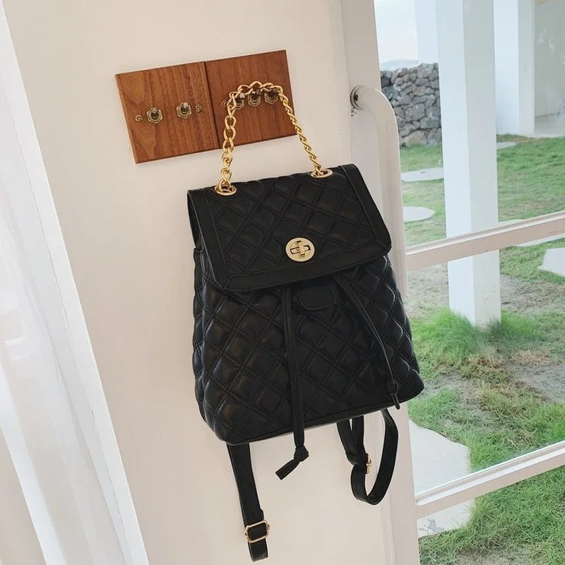 PU Leather Backpack Bags for Women School Girls