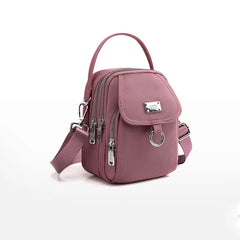 Women Mini Bag 3 Layers Durable Fabric Small Shoulder Bags for Women