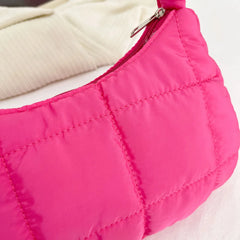 Quilted Ladies Handbags Shoulder Bags Women Hand Bags Winter Solid Soft Shopping