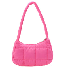 Quilted Ladies Handbags Shoulder Bags Women Hand Bags Winter Solid Soft Shopping