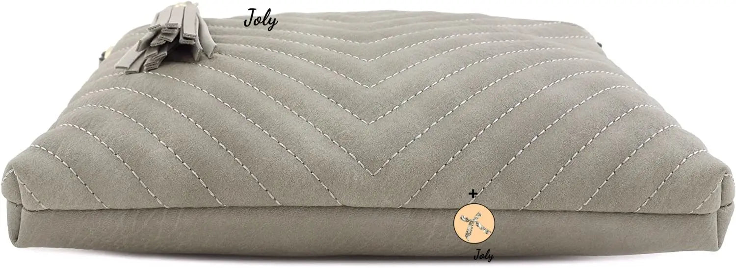 Quilted Crossbody Bag with Tassel