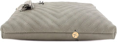 Quilted Crossbody Bag with Tassel