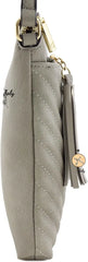 Quilted Crossbody Bag with Tassel
