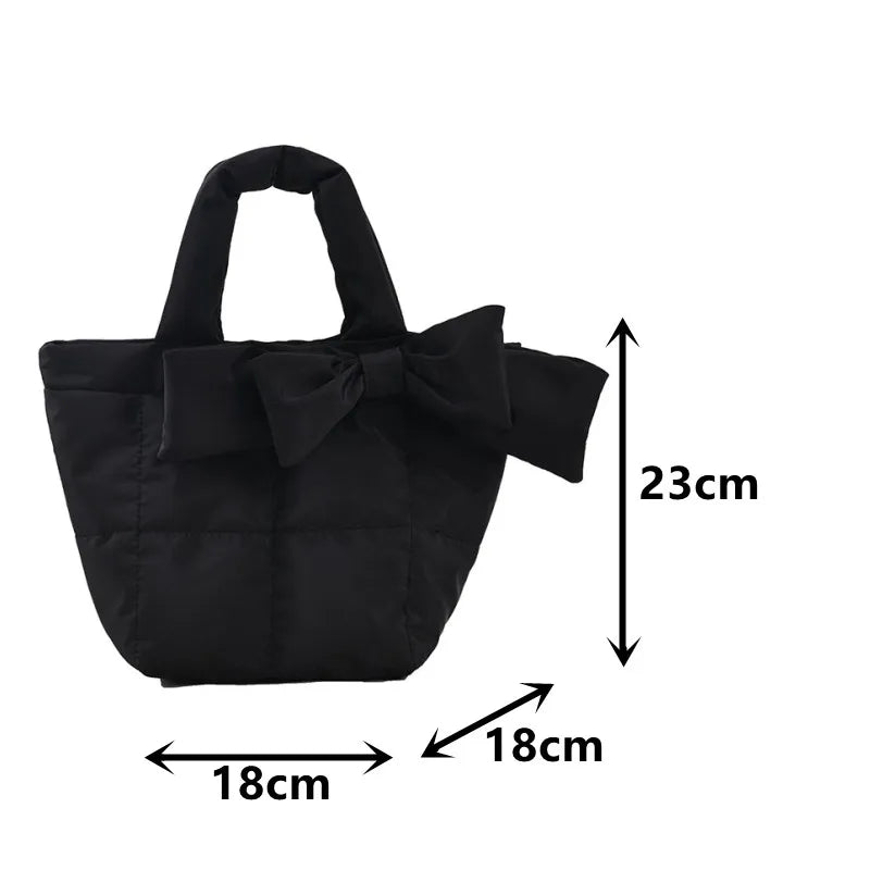 Quilted Plaid Shoulder Bag Female Oxford Cloth Crossbody Bag