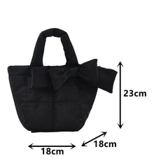 Quilted Plaid Shoulder Bag Female Oxford Cloth Crossbody Bag