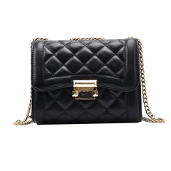 Quilted Pu Leather Mini Flap Crossbody Bag Spring Shoulder Chain Purses