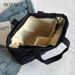 Quilted Underarm Bag Large Capacity Top-handle Bag