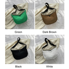 Quilted Women Crossbody Bag Autumn Winter Messenger Bag Nylon Female Casual Soft